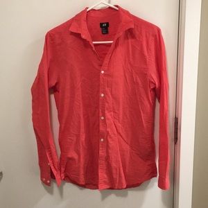 Salmon button up shirt